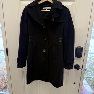 Kenneth Cole New York Black Trench Coat